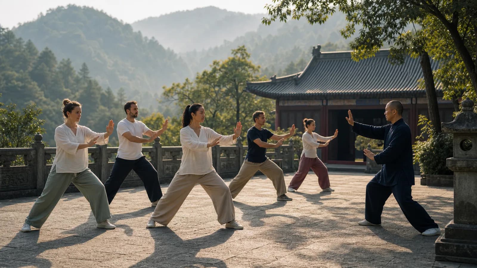 Tai Chi és Kung Fu alapok kínai udvarban